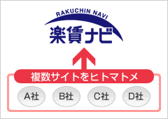 楽賃ナビ 複数サイトをヒトマトメ